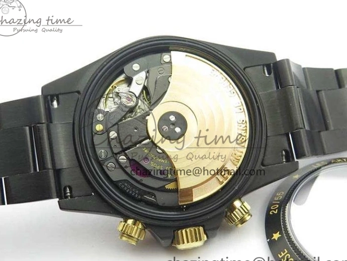 Bracelet Kravitz Daytona Black YG Best Maker On DLC DLC BP Dial Strap) A4130 Edition (Free Leather 0121